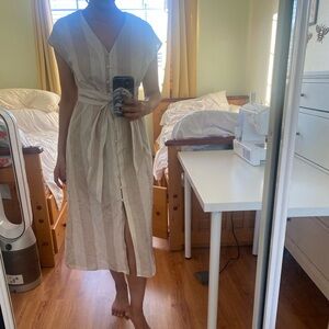 Mango Midi Cotton Dress Size Small